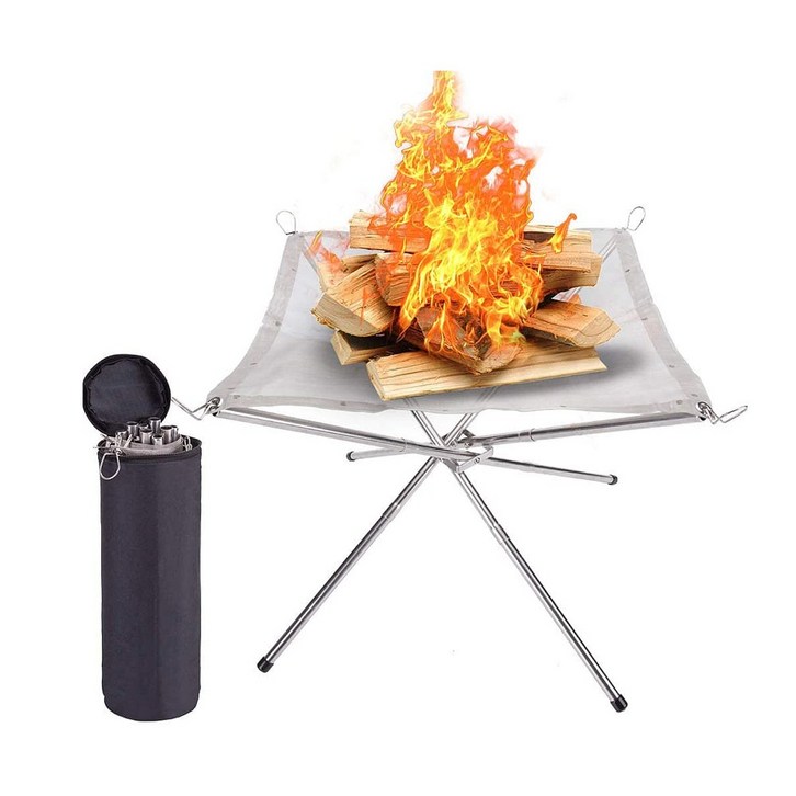 락모터스 캠핑 초경량 메쉬화로대 불멍 메쉬망 그릴망 화롯대