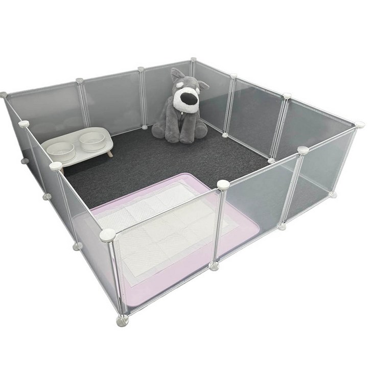 미스터추추 반려동물 울타리 12p, 투명, 1개