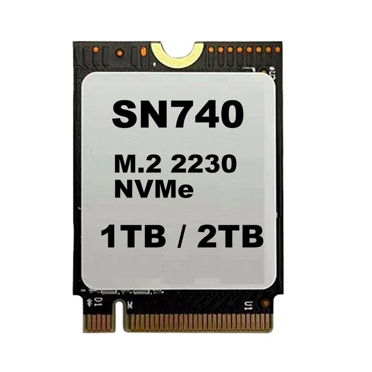 [무료배송] WD 내장 SSD SN740 스팀덱 교체 호환 SSD, 2TB 20230515