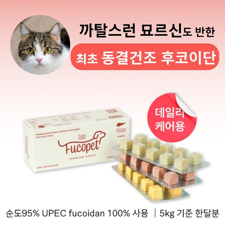 후코펫 후코이단 큐브 (고양이 전용 후코이단)