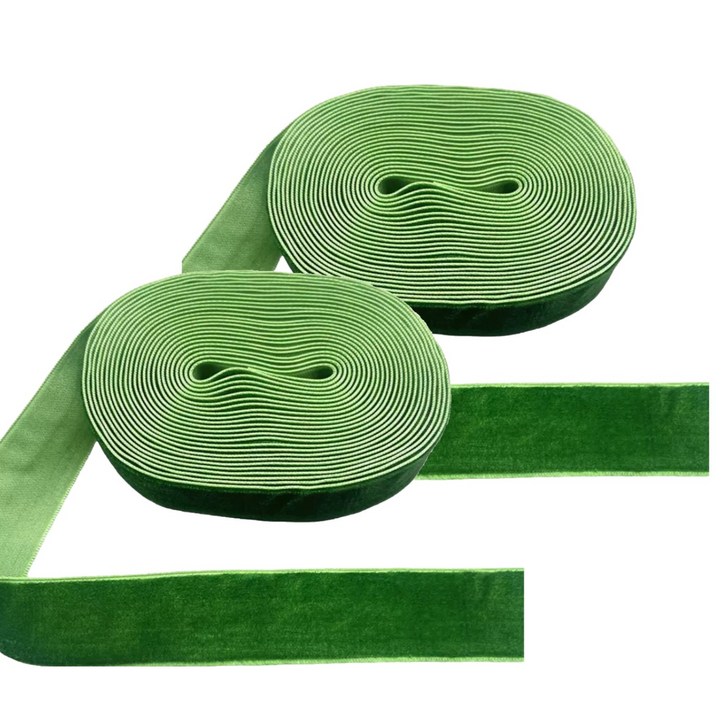 코쿠리 선물 포장 벨벳리본 크리스마스 트리 오너먼트 리본 2p 세트 5W0862 2.5cm