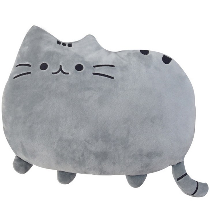 배곧홈데코 부드럽고 귀여운 고양이 등쿠션 허리쿠션