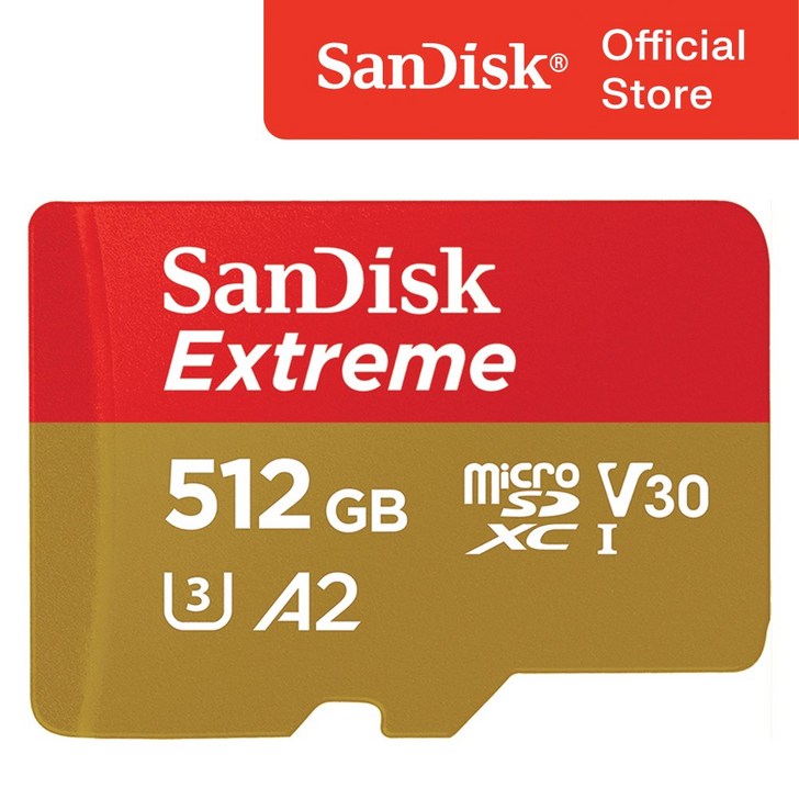샌디스크 익스트림 마이크로 SD 카드 메모리 케이스, 512GB