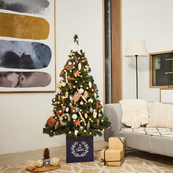 연필트리 크리스마스트리 트리 탑별 장식 LED 전구 풀세트 1.3m1.9m