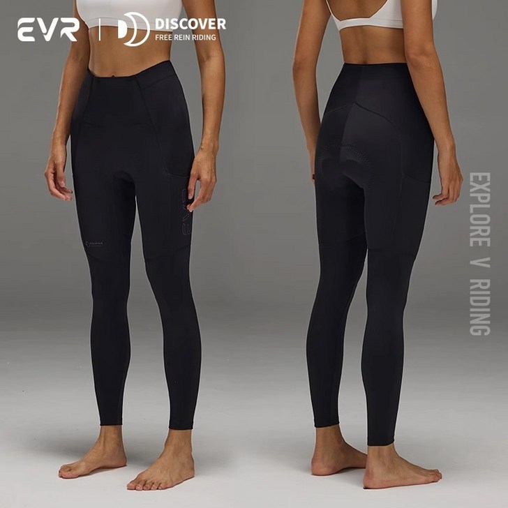 EVR 빕숏 여성용 여자 9부 자전거 사이클 로드자전거 라이딩 긴바지 자외선차단 통기성