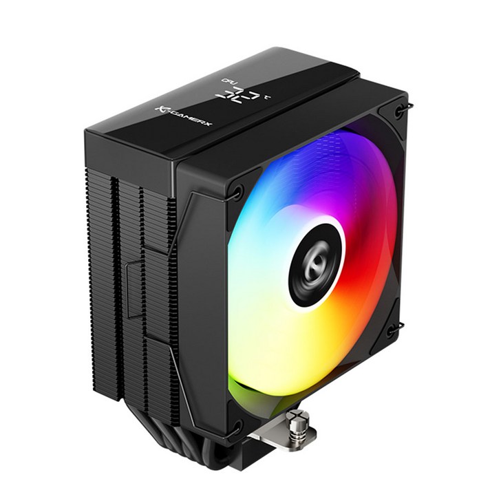 GAMERX 정품 MK2 CPU쿨러울트라5LGA1851지원CPU 그래픽 온도 사용량 표시, 블랙 GAMERX 정품 MK2 CPU쿨러울트라5LGA1851지원CPU 그래픽 온도 사용량 표시, 블랙