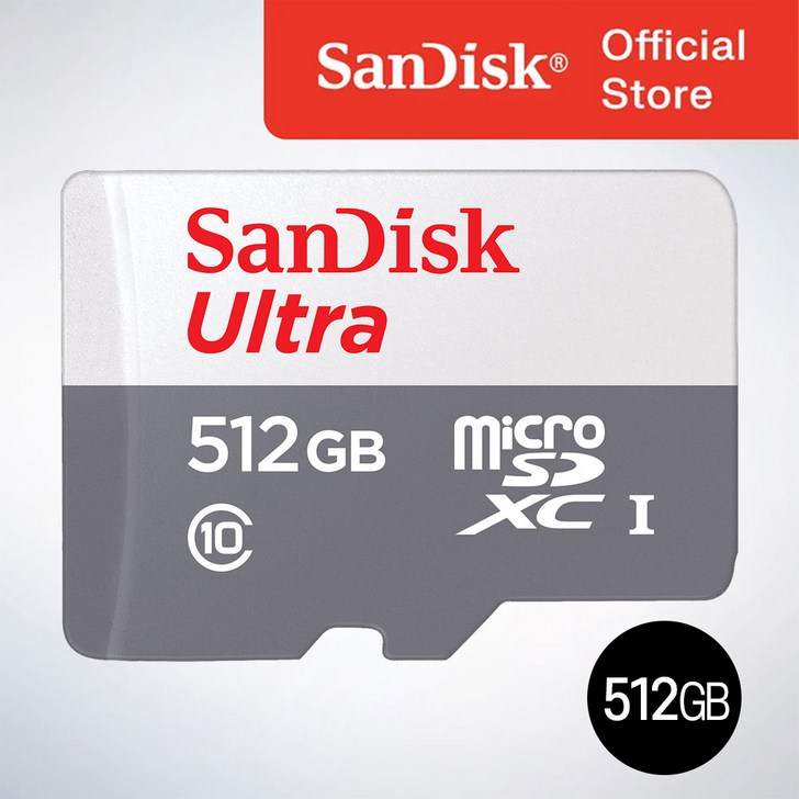 샌디스크코리아 공식인증정품  마이크로 SD카드 SDXC  ULTRA 울트라 QUNR 512GB
