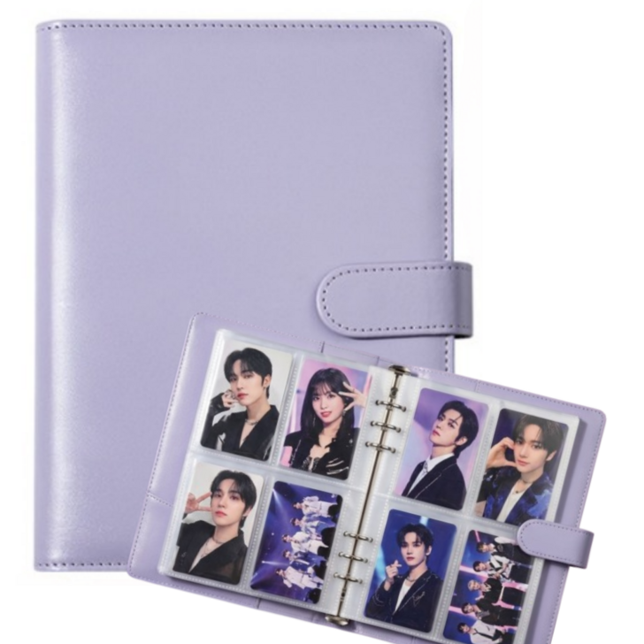 미리모아 마카롱 포카바인더 6공 속지포함, 1개, 퍼플