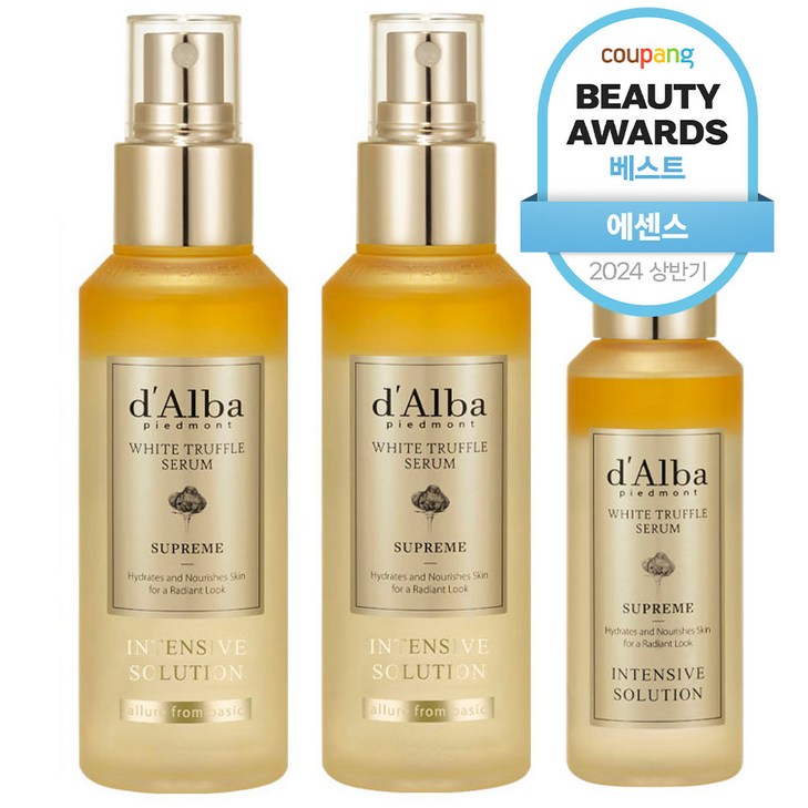 달바 화이트 트러플 수프림 인텐시브 세럼 100ml x 2p 수프림 세럼 50ml 세트, 1세트 달바 화이트 트러플 수프림 인텐시브 세럼 100ml x 2p 수프림 세럼 50ml 세트, 1세트