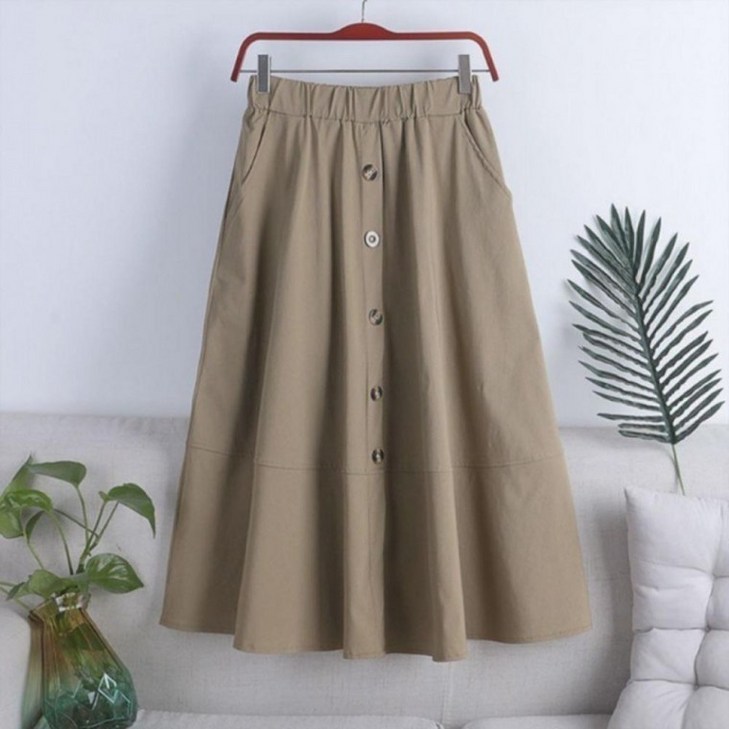 나나랜드 허리 밴딩 A라인 플레어스커트 스커트