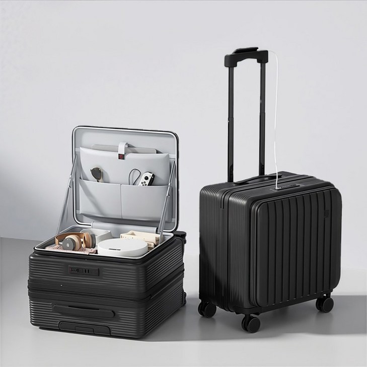 Chephie 무기한 AS 보증 전면오픈 소형 기내용 여행용 캐리어