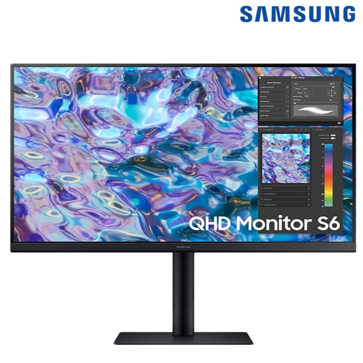 삼성전자 27인치 QHD 모니터 68.4cm IPS 75Hz 피벗 FreeSync