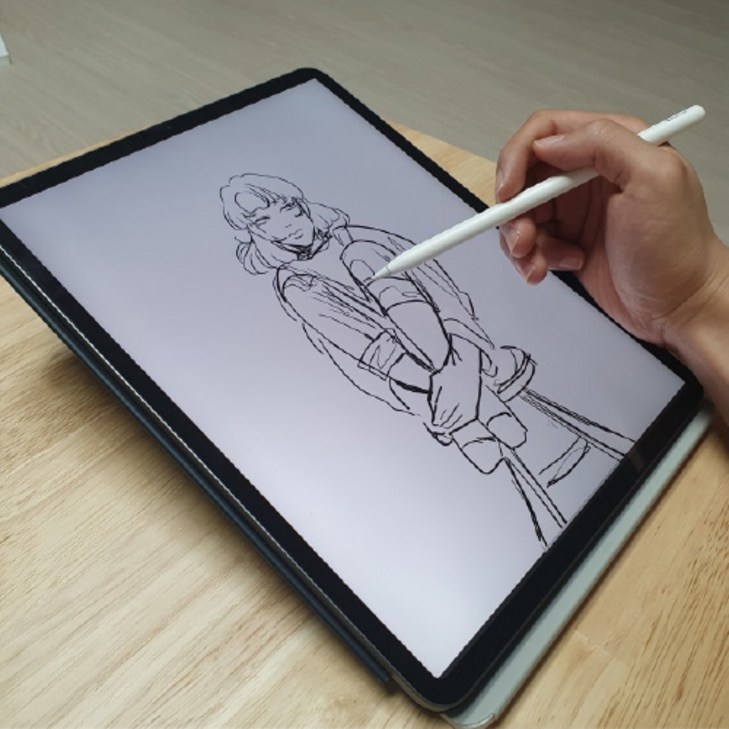 지바 아이패드 필기 거치대 태블릿 책상 그림 프로12.9 받침대 드로잉 갤럭시탭S7+