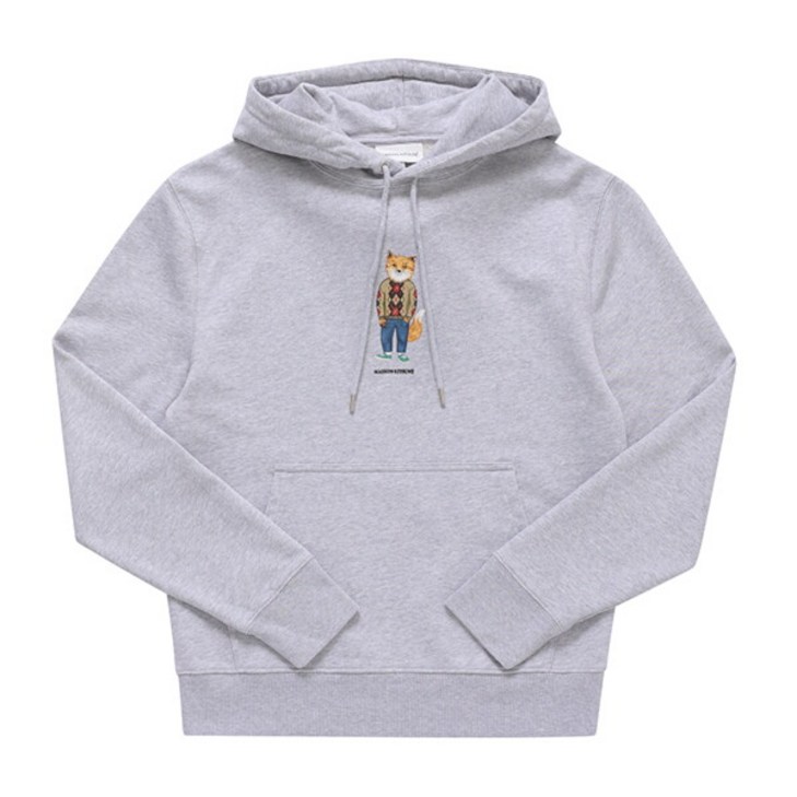 메종키츠네 LM00304KM0001 H120 드레스드 폭스 프린트 남성 후드티