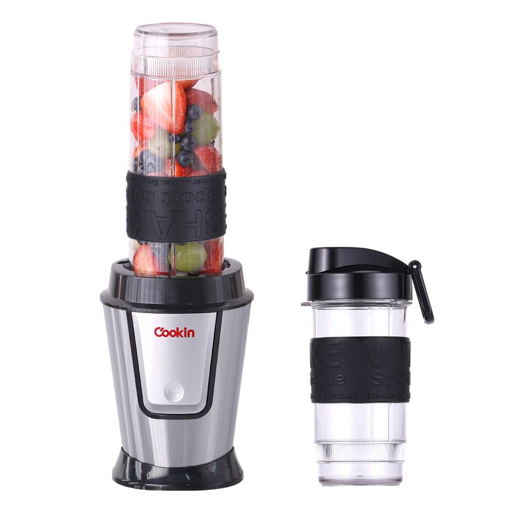 쿠킨 트라이탄 고속 파워 믹서기 실버 텀블러 570ml+400ml, KEM-KD910CP