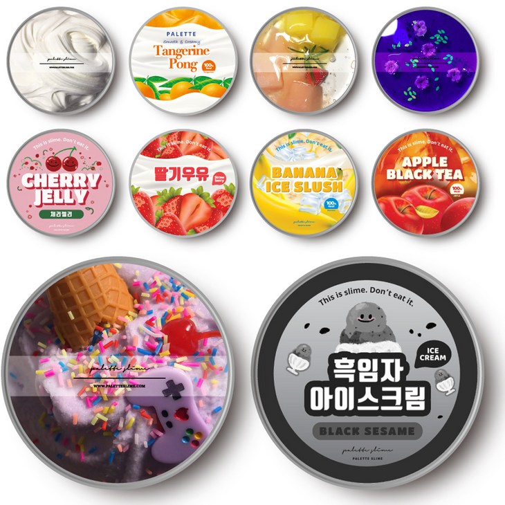 팔레트슬라임 수제 10종 슬라임 랜덤박스 액티베이터, 랜덤 발송, 1세트