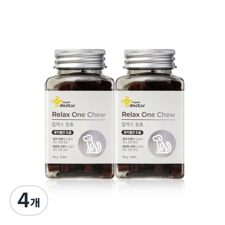 마이펫닥터 강아지 영양제, 안정관리, 80g, 4개