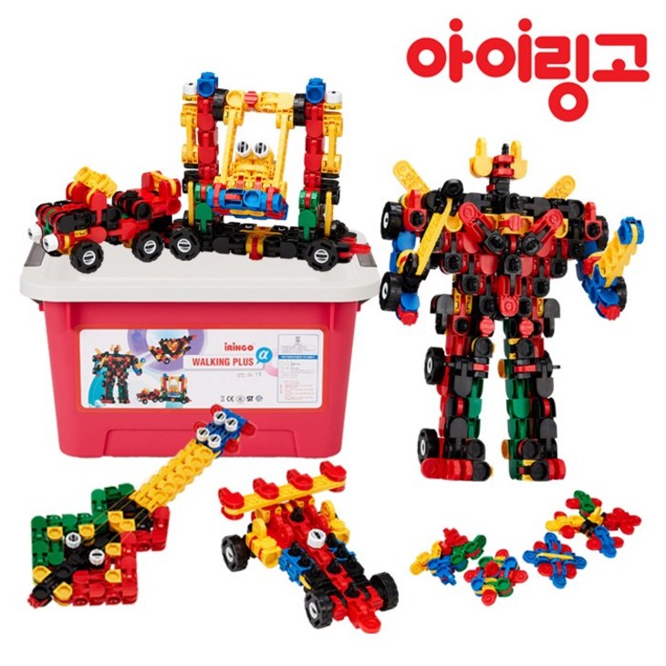 아이링고 5세블럭 워킹플러스알파 블럭장난감, 혼합색상, 1개