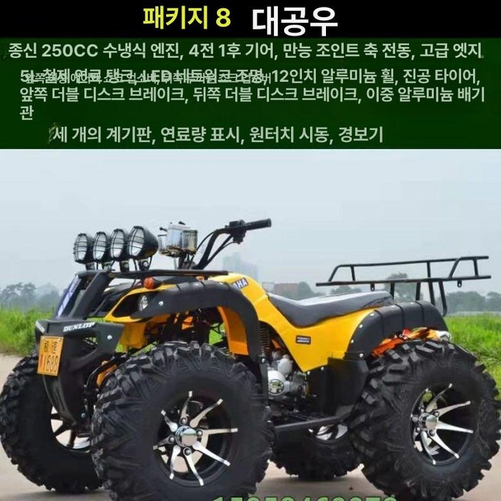 사륜 오토바이 사발이 팜트럭, 대형 불 패키지 8, 기본 모델명품번