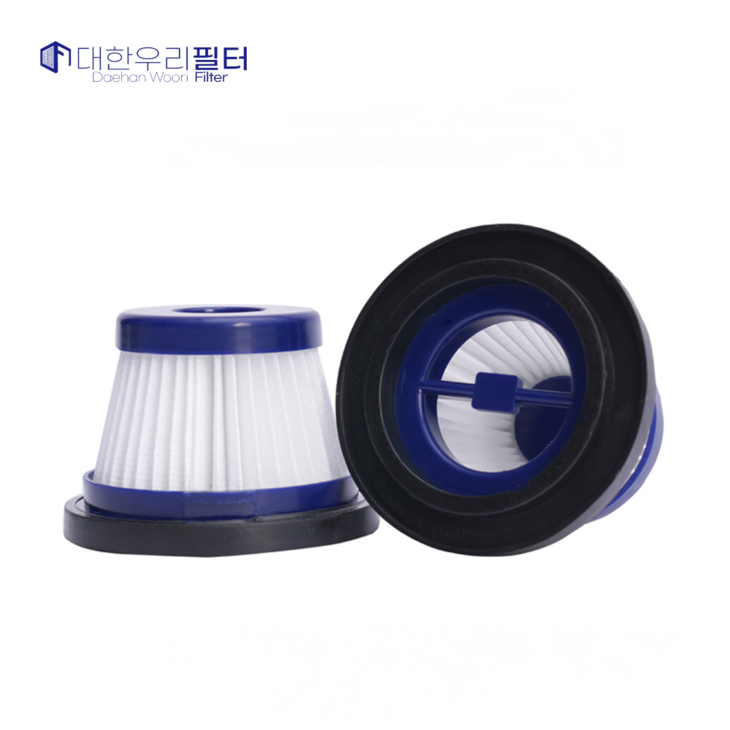 대한우리필터 인터비즈 2 in 1 차량용 핸디형 진공 청소기 헤파필터 호환 2개 BVCH10, 2개입, 수량