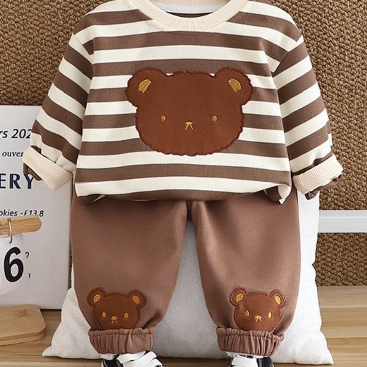 몽실이 아기곰 맨투맨 상하복