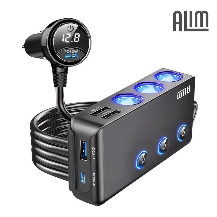 아림 120W 200W 차량용 스위치 멀티 시거잭 소켓 PD 볼트게이지 PPS C타입 초고속 충전기 소켓 아림 120W 200W 차량용 스위치 멀티 시거잭 소켓 PD 볼트게이지 PPS C타입 초고속 충전기 소켓