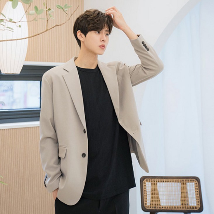 빅사이즈클럽 남성용 REB 싱글 블레이져 - 쌍투몰