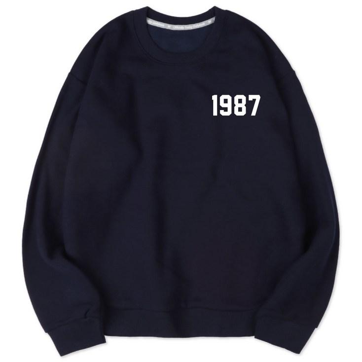 벤힛 남녀공용 1987 세미 오버핏 특양면 맨투맨