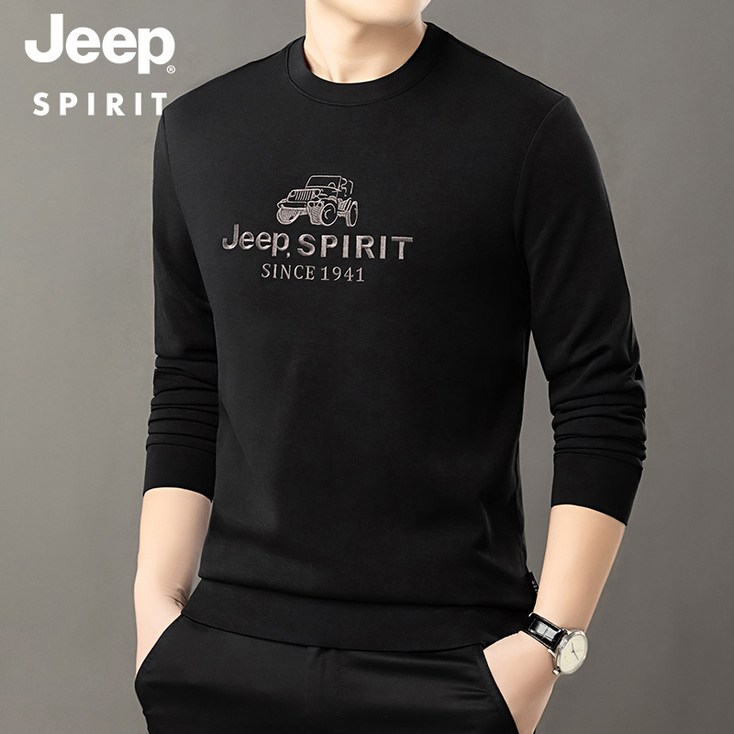 JEEP spirit 지프스피릿 맨투맨 남성 티셔츠 남자 라운드넥