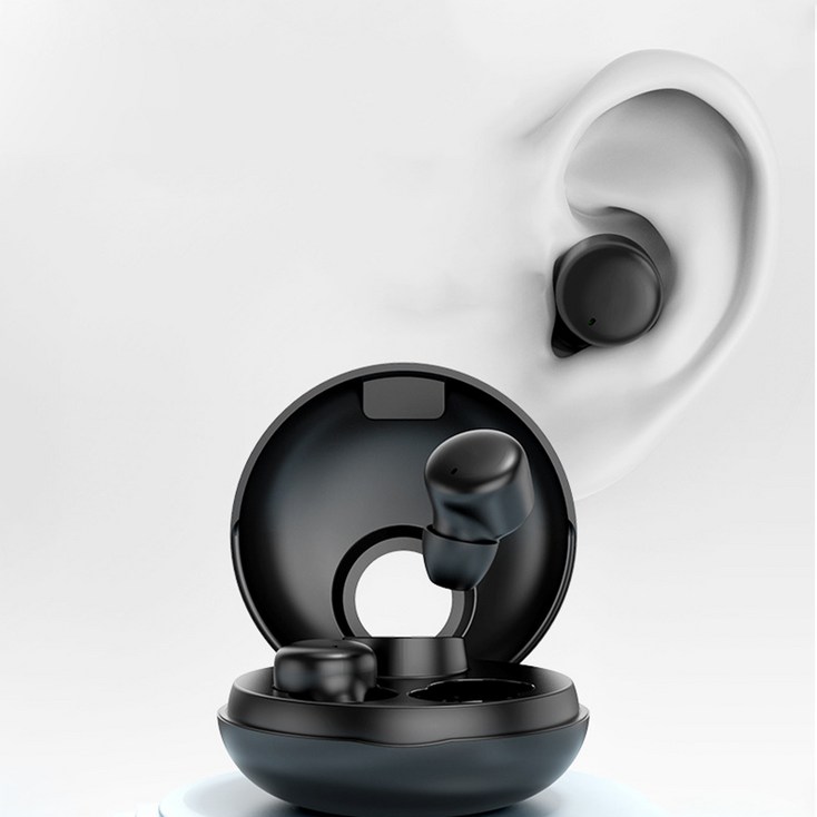 ELSECHO 초미니 고음질 수면 이어폰 초경량 초소형 무통착용 노이즈캔슬링 이어폰