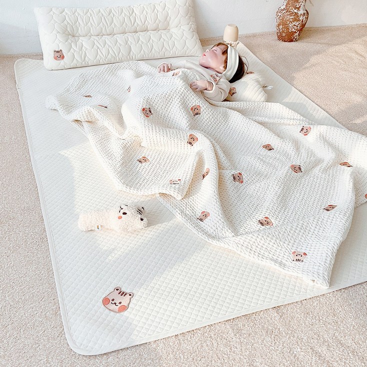 아기 방수패드 다이아 누빔 방수요 침대 유아 매트