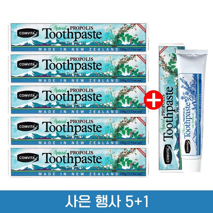 본사직영 콤비타 해피콜 프로폴리스 치약, 100g, 6개