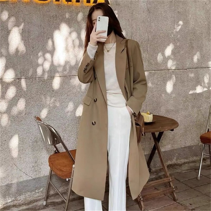 여성코트 트렌치코트 정장자켓 롱 여성자켓 바람막이 점퍼 WT8031829 53