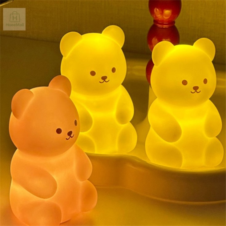 미니 젤리곰 귀여운 무드등,랜덤발송 미니베어 침대조명