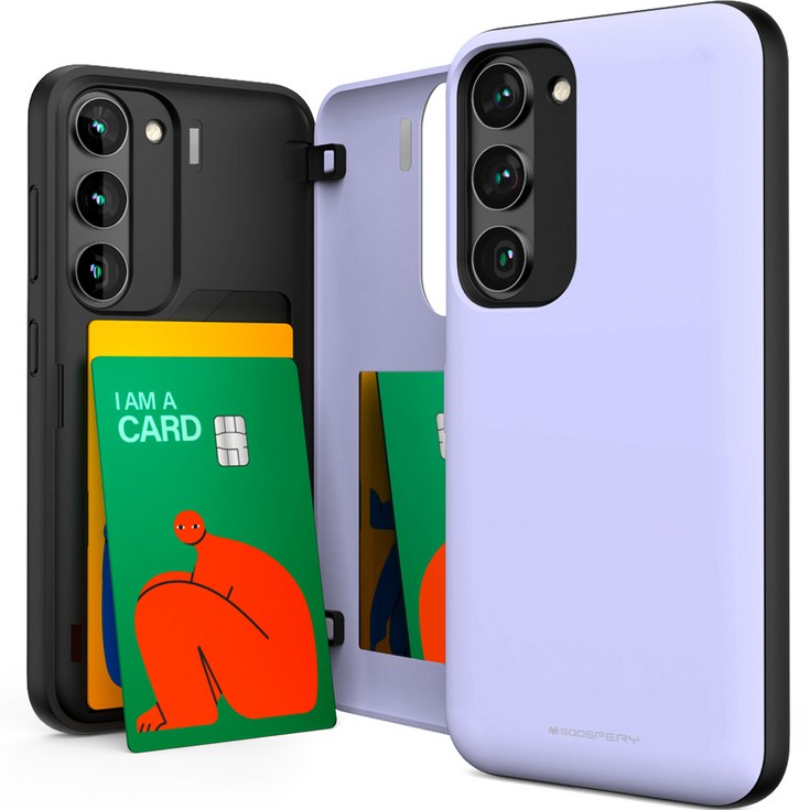 구스페리 파스텔 카드 미러 도어 범퍼 휴대폰 케이스 20230607