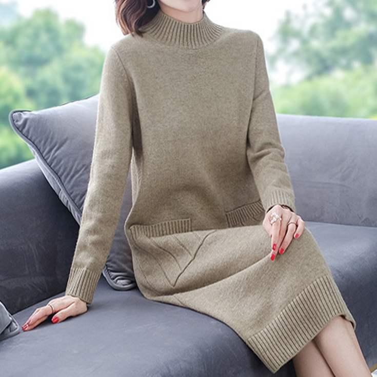 르엠마 글라라 여자니트 여성니트 여자스웨터 여성스웨터 스웨터 롱 니트 여자긴팔 루즈핏 니트원피스 롱원피스 가을원피스 겨울 원피스