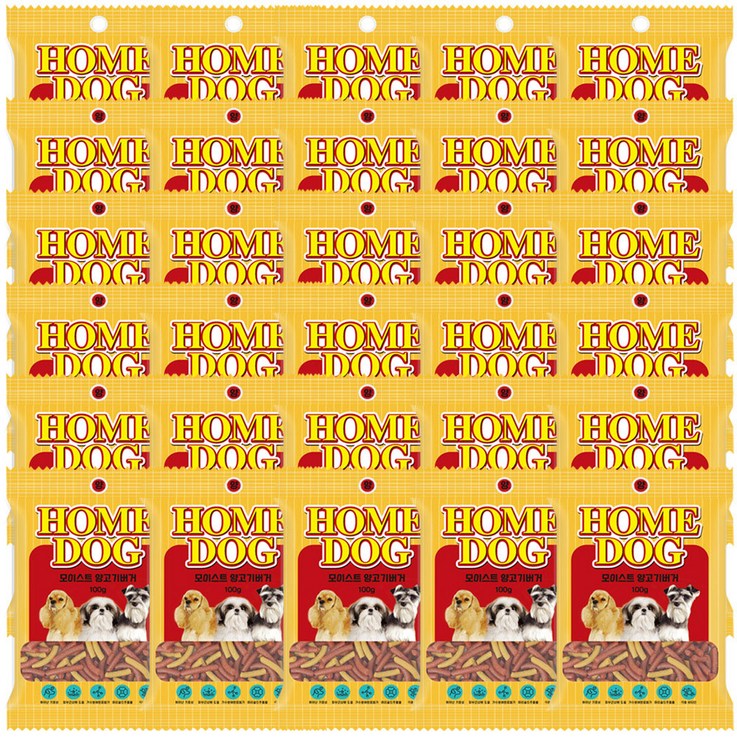홈도그 강아지간식 모이스트 소프트버거 100g, 30개, 양고기