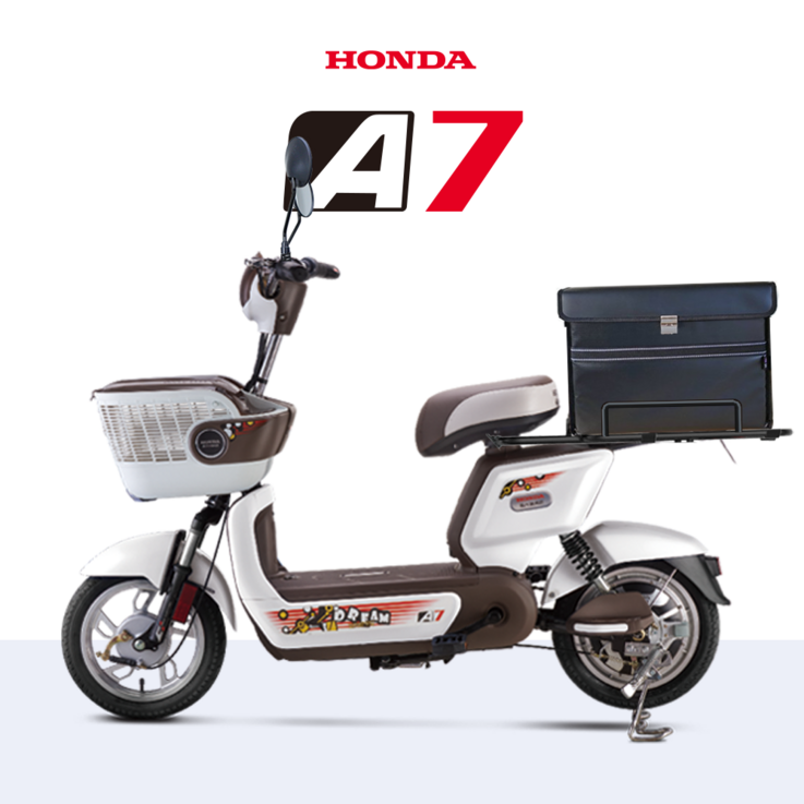 혼다 A7 전기자전거배달옵션 48V 14Ah 48V 20Ah 각형 리튬 배터리, 화이트14Ah