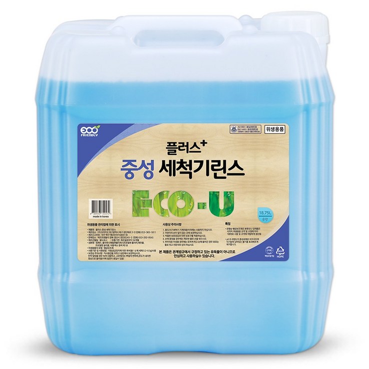 에코지엥 중성 세이프 식기세척기세제 18.75L 1종 원료사용, 1개