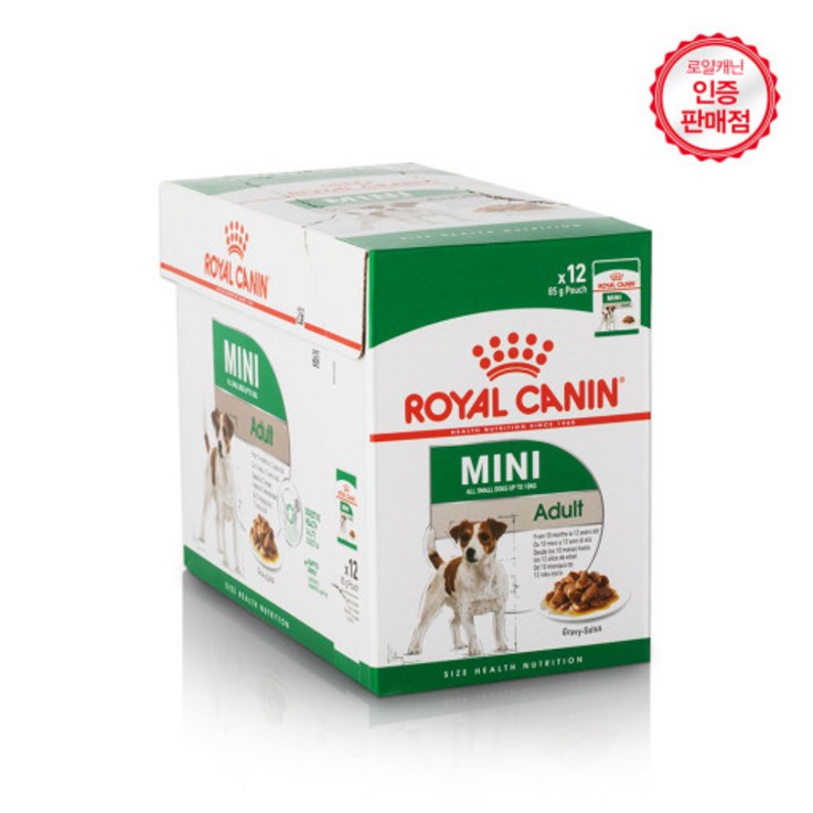 로얄캐닌 미니 어덜트 파우치 85g 12개 24개 습식 사료 로얄캐닌 미니 어덜트 파우치 85g 12개 24개 습식 사료