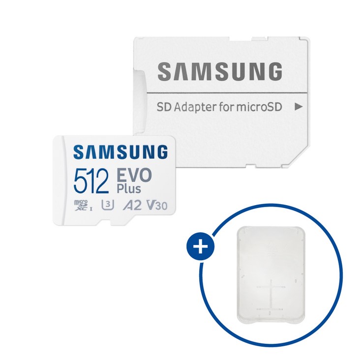 삼성전자 마이크로SD카드 EVO PLUS 512G MBMC512SAKR SD카드 케이스