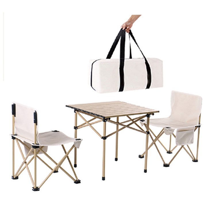 캠프니스 캠핑 캠핑용의자 테이블 2인세트