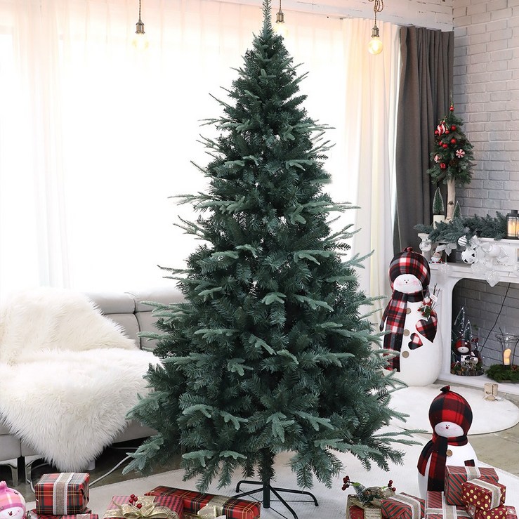 크리스마스 트리나무 무장식 혼합트리 내츄럴 전나무 그레이 220cm, 단품