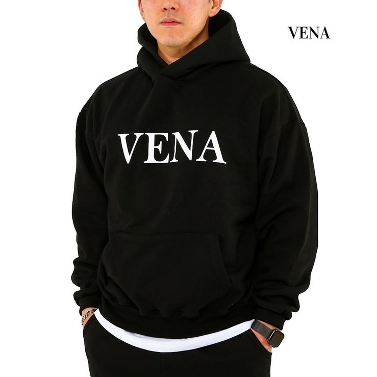 VENA 로고 짐웨어 오버핏 후드티 어깨넓어보이는옷 헬스복 머슬핏후드티 - 쇼핑뉴스