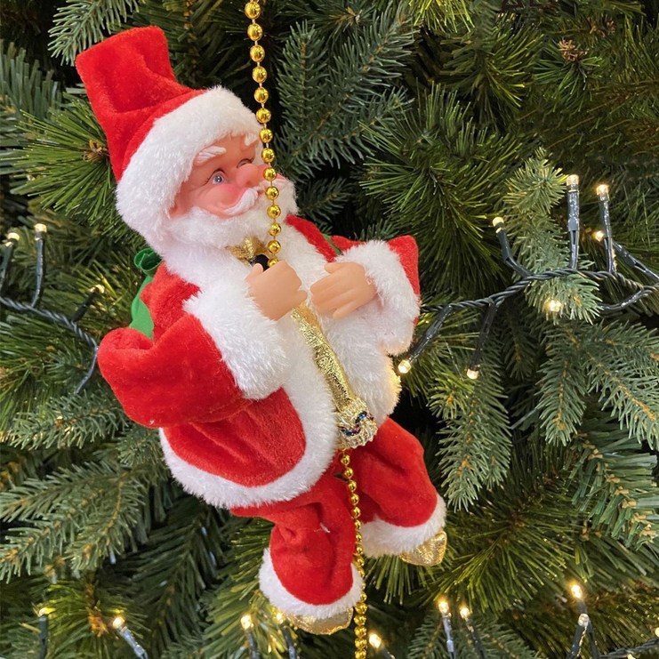산타 정스포츠 줄타는 산타 멜로디 크리스마스 장식 산타인형 트리장식 소품