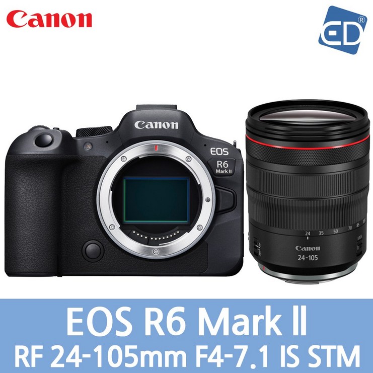 [캐논 정품] EOS R6 Mark II 미러리스 카메라 + 렌즈 패키지/ED, 09 R6 II+RF 24-105mm F4-7.1 20230420