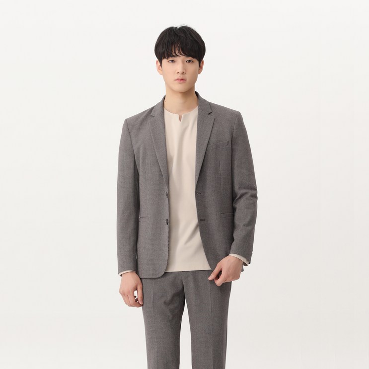 마인드브릿지 남성용 TR4WAY 스판 하운드 투스 자켓 셋업 MUJK6104 마인드브릿지 남성용 TR4WAY 스판 하운드 투스 자켓 셋업 MUJK6104