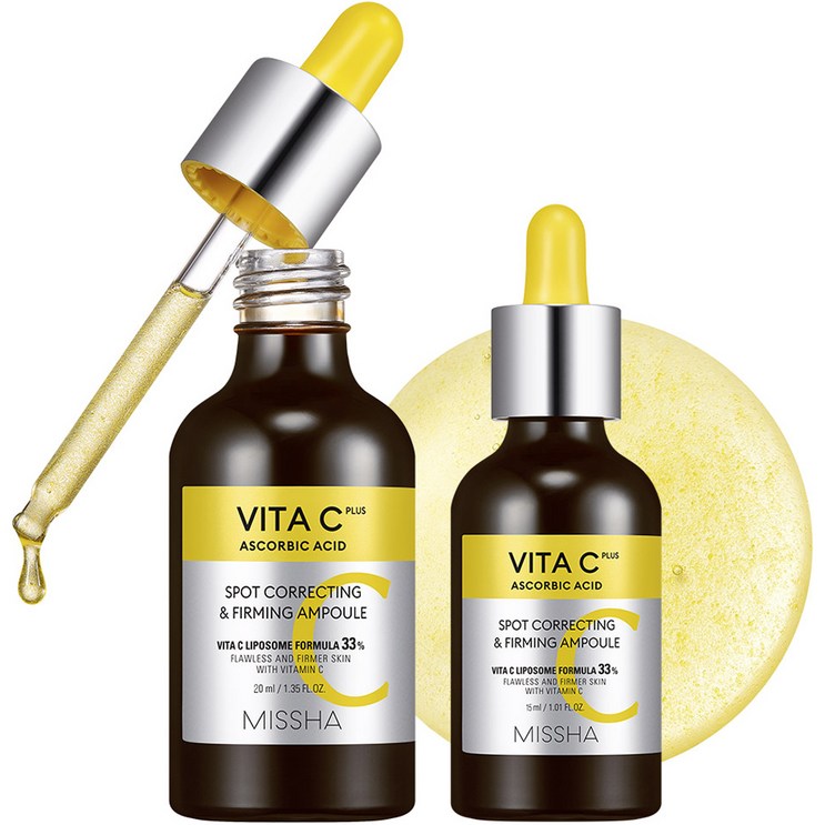 미샤 비타씨플러스 잡티씨 탄력앰플 20ml  15ml 세트