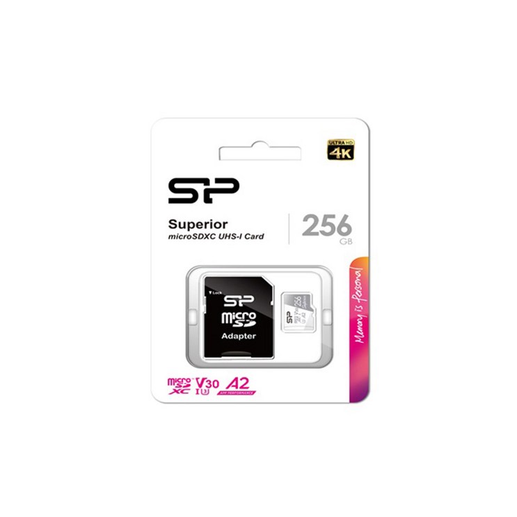 Superior MicroSDXC UHSI 4K UHD A2 V30 256G 메모리카드