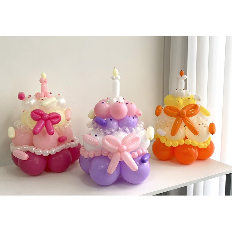 파티아일랜드 DIY 대형 케이크 풍선 만들기 생일케이크